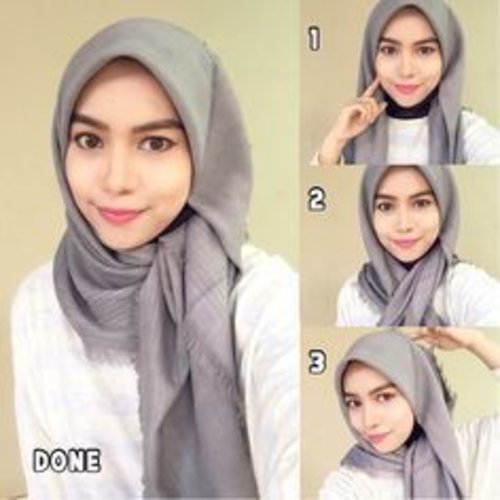 hijab how to padu padan for white top