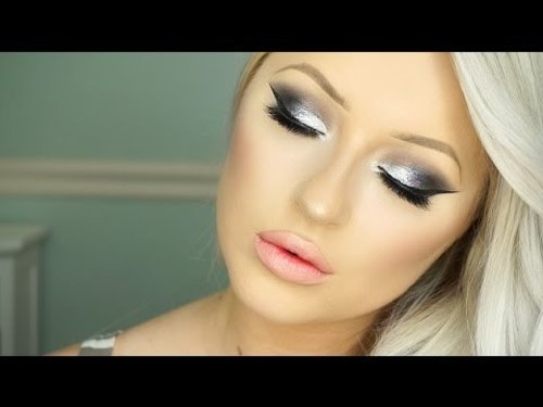 New Years Eve Makeup Tutorial | Silver Glam & Morphe 35K Palette - YouTube