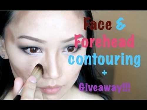 How to: Face and Forehead Contour + Giveaway - YouTube