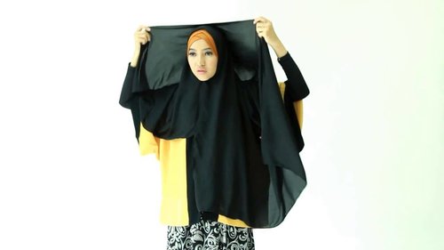 Tutorial Hijab Segi Empat Double Layer - YouTube