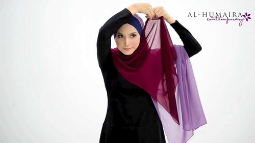 AMABELLE shawl styling tutorial by Al-Humaira Contemporary - YouTube #hijab tutorial