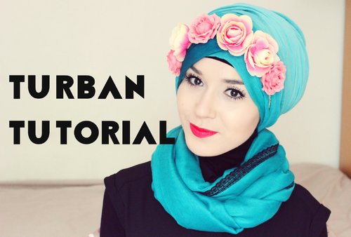 Turban Tutorial l Flower Crown - YouTube