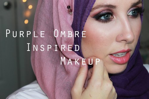 Purple Ombre Inspired Makeup Tutorial | Drugstore - YouTube