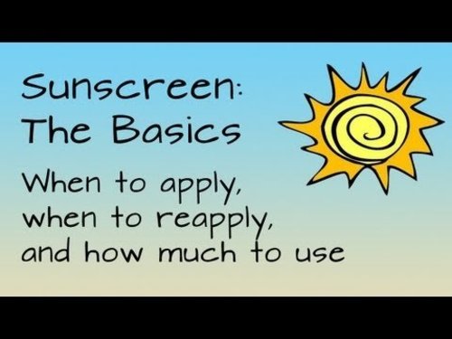 Sunscreen basics: how much to apply, when to apply, and when to reapply - YouTube