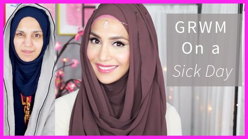 MY SICK DAY MAKEUP & HOOJAB STYLE! GRWM | Amena - YouTube #makeup tutorial#hijab makeup
