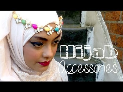 Hijab headpeice Tutorial Review House of Amanah - YouTube