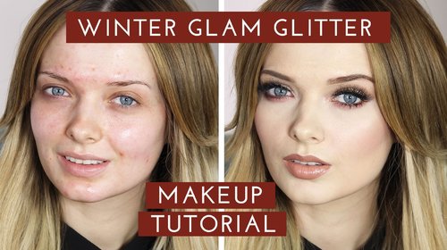 Winter GLAM Glitter Makeup Tutorial // New Years Eve Makeup // MyPaleSkin - YouTube