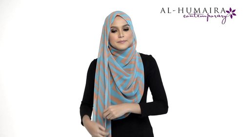 LANAA shawl styling tutorial by Al-Humaira Contemporary - YouTube