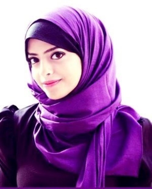 purple hijab