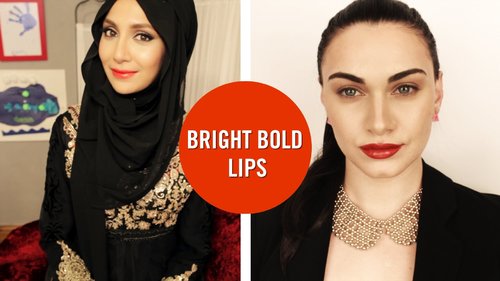 Bright Bold Lips | How I Wear It (Amenakin & Ruby Golani) // I love makeup. - YouTube