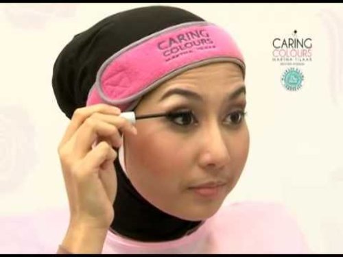 Caring Colours - tutorial make up hijab (office) - YouTube