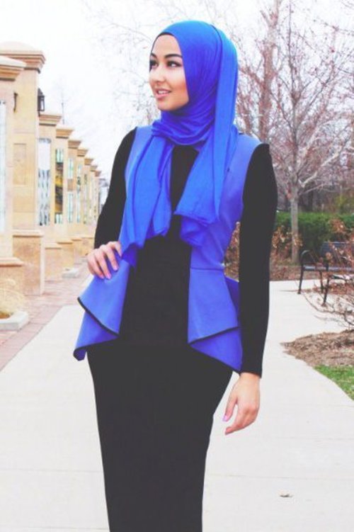 super kuerenn#HijabStyleOvalFaceINSPIRATION#COTW#ClozetteID#IntoTheBlue