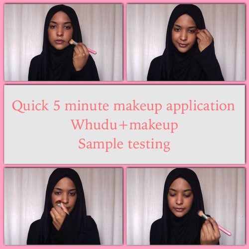 5 min Everyday Makeup* Whudu* Glow by Claudia Nour Samples - YouTube