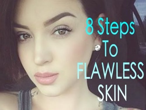 8 Steps to FLAWLESS skin for Problematic skin â¡ - YouTube