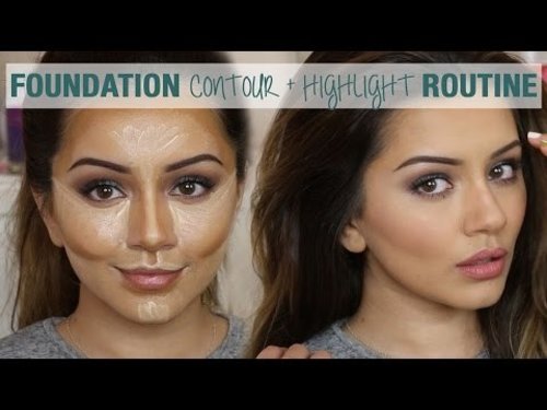 Tutorial | Foundation Contour & Highlight Routine | Kaushal Beauty - YouTube