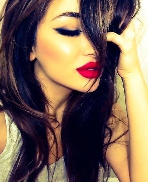 venus hair and red lip#top ten great lips