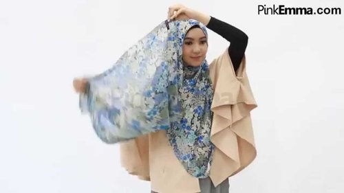 Tutorial Hijab Drapery Simple Dengan Pashmina - YouTube