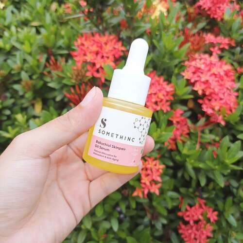 Sesuai janji dari poll kemarin, berikut review serum Bakichiol dari @somethincofficial :+ Mudah meresap meskipun teksturnya oil+ Cukup 4 tetes aja sekali pakai jadi lumayan awet+ Untuk pemakaian di bulan pertama ini sukses bikin aku ga ada hormonal acne (tapi kita liat lagi ya bulan depan gimana)- Baunya agak kayak minyak goreng- Ga ada packaging box, cuma di wrap plastik segel aja.Full reviewnya sudah ada di blog aku (link in bio)#serum #bakuchiol #oil #skincarereview #localbrand