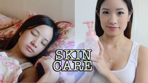 My Japanese Skincare Routine & Get Ready for Bed with Me! - YouTube