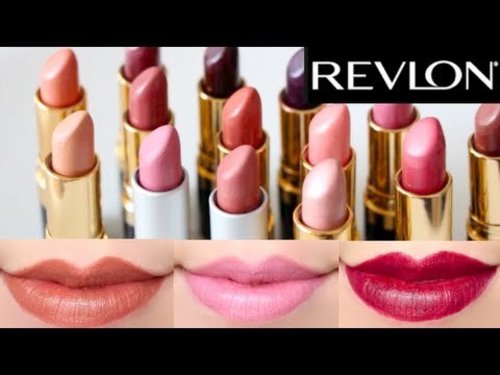 Revlon Super Lustrous Lipstick 14 Colors Swatches on lips - YouTube
