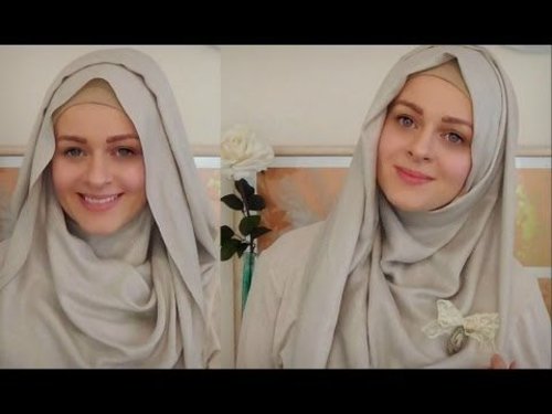 Hijab Tutorial: full coverage (pashmina or maxi scarf) - YouTube