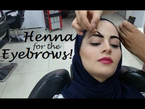 Henna for the Eyebrows ! Ø­ÙØ© ÙÙØ­ÙØ§Ø¬Ø¨ - YouTube