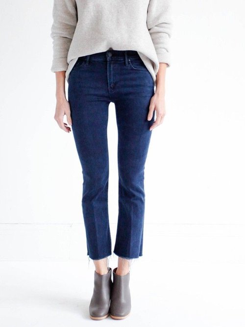 Darker-wash jeans look more elevated and refined; especially if you are buying a more affordable pair, always opt darker.
