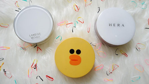 Fashion and Beauty: BB Cushion Review : Laneige, Missha and Hera