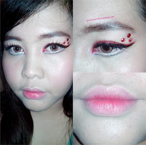 I know #indonesiaindependenceday is already passed a few days ago. I already created a look for @thebalmid #makeupchallenge that suits the #independeceday theme. But, since i was too busy and my phone is old and error, i missed my upload moment. I did this eye look using a red lipstick, red eyeshadow, red glitter, white cream shadow, white matte shadow, and white glitter. This look os obviously inspired from #merahputih flag but i fused some #asianmakeupstyle to this look. Anyway, happy 71st Indonesia's Independence Day everyone! And let's not waste the fight of our heroes to get this freedom. We might be an independent country now, but some of us still living unindependently. Join me too guys! @bastamanfajar @zsahime @jidatami @rina6484 @swingingpadma 
#clozetteid #motd #fotd #makeupdoll #bblogger #makeuplover #makeupmafia #beautifuleyes #indonesianbeautyblogger #beautyblogger #beautyenthusiast #ulzzangmakeup #koreanmakeup #japanesemakeup #bandungmua 
#メイク #アイメイク #アイシャドウ #メイクアップ #メイクtutorial #オルチャンメイク #韓国メイク #韓国メイクアップ #美人 #美少女