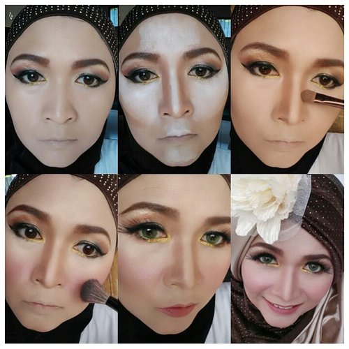 Highlighting and contouring #makeupbyedelyne #hijabbyedelyne #makeover #clozetteid #makeup #indonesianbeautyblogger #wakeupandmakeup #makeupartistsworldwide #makeupaddict #dressyourface #vegas_nay #anastasiabeverlyhills