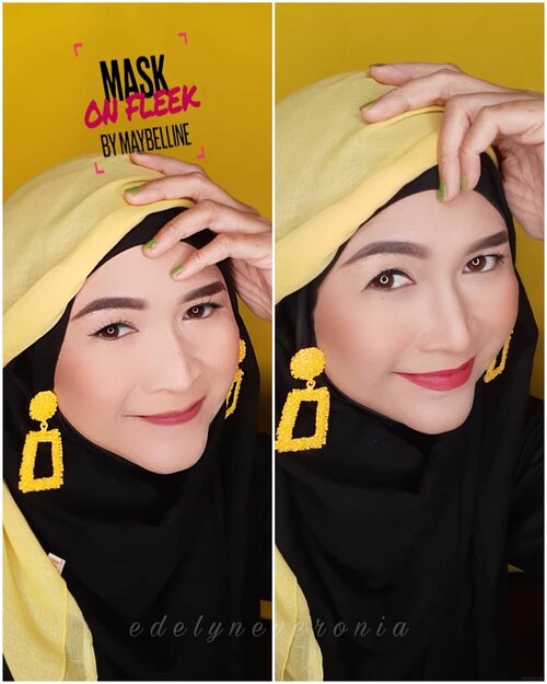 Recreate makeup instagram filternya @maybelline x @ryanogilvy nih, gimana menurut kalian bebs ? 

Di masa new normal seperti sekarang , kalau pergi keluar rumah , perlu banget nih pakai makeup yang transferproof , baik dari foundation dan lipticknya, supaya ngga nempel ke masker yang kita pakai. 

Makeup mata juga harus keliatan lebih hidup karena sebagian wajah kadang tertutup masker . 

Jadilah makeup ini yang semuanya pakai produk-produk dari @maybelline , diantaranya : 
🌹Maybelline Fit Me Matte + Poreless Foundation 128 - warm nude 
🌹Maybelline Instant Age Rewind fair claire
🌹Maybelline Fit Me Matte Poreless Powder 118 - light beige 
🌹 Maybelline Superstay Matte Ink 155 

#WeAreReady #maybelline #maybellinefitmefoundation #maybellinesuperstaymatteink #bandungbeautyblogger #brushedbyedelyne #clozetteid #makeup #recreate