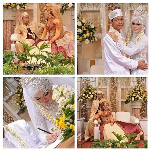 Makeup and hijab style for Asfi's wedding #makeupbyedelyne #makeupbyme #makeup #weddingmakeup #mua #pengantinmuslim #hijabphotography #weddinghijab #makeupartist #riaspengantin #indonesianbeautyblogger #clozetteid