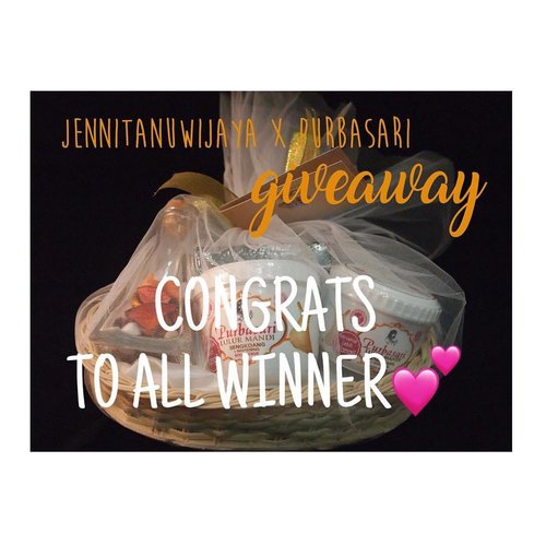 So here's the winner of #jennitanuwijayaxpurbasari 💕 send me your address, phone number, and name via dm. congrats to all of you and thanks for participating guys! Yang belum beruntung jangan sedihh masih banyak giveaway lainnya 💕 
Unfollowers will be blocked and can't participate on my next giveaways. .
.
.
.
.
.
.
.
.
#indobeautyblogger #indofemaleblogger #beautiesquad #clozettedaily #clozetteid #announcement #jennitanuwijayagiveaway #purbasarigiveaway #influencer #socialmediamanager
