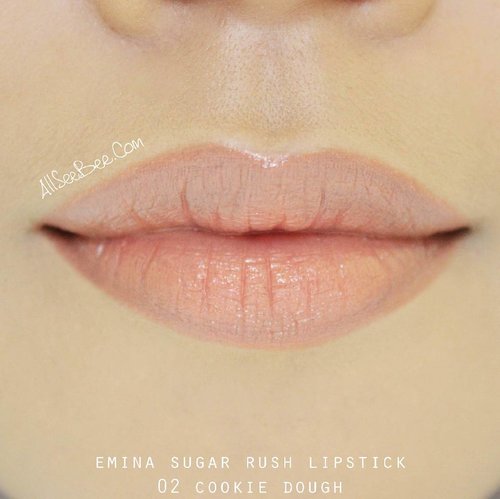 Emina Sugar Rush Lipstick 02 Cookie Dough #emina #sugarrushlipstick #allseebee #clozetteid