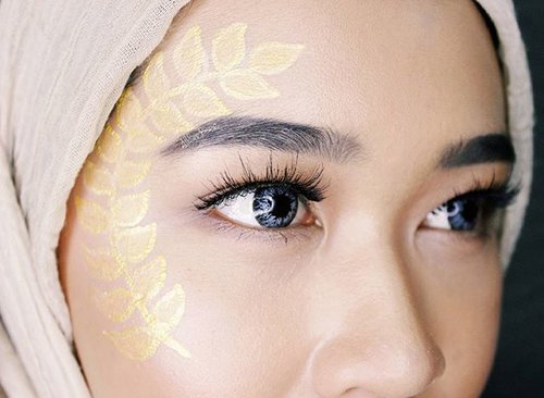Highlighter level baru : padi emas 🌾🌾🌾 😁😁😁 #day16 #100daysofmakeupchallenge #allseebee #clozetteid #makeup #hijab #fotd #motd #pancasila