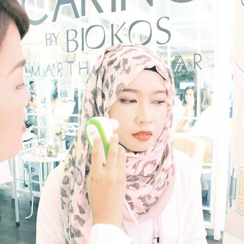 One of my #caringbybiokosbestmoment is got my skin checked during the @caringbybiokos_mt launching event.#caringbybiokos #BeautyWithoutWorry #allseebee #ClozetteID 📷 by @dineaisah