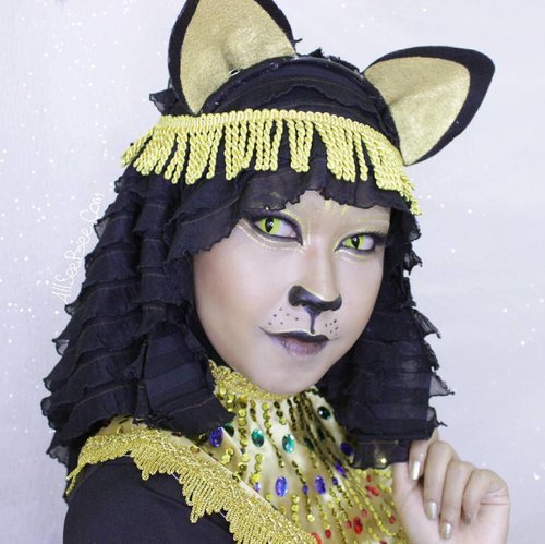 Morning meow! 🐾😺 Perkenalkan, ini adalah Bast atau Cat Goddess atau aku sebut sebagai Feline Goddess.Cek video tutorialnya di https://youtu.be/G3YKnEp2xnoSemoga harimu menyenangkan meow! 😽#NYXCosmeticsID #BigThing #TeamIniVindy #ClozetteID