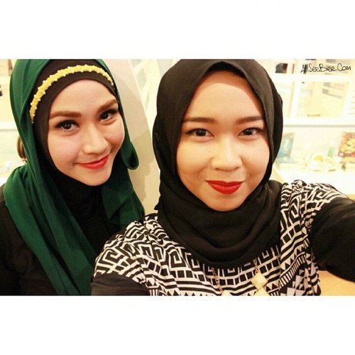 Got a chance to have a selfie with the super humble @zaskiadyamecca at #CantikBarengDream yesterday.#selfie #hijab #ClozetteID