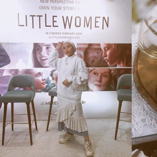 Event kemaren sore tuh menginspirasi banget buat aku. @clozetteid mengadakan gathering yang dikemas lewat ngemil-ngemil cantik di @lemeridienjkt sambil ngobrolin women empowerment yang terinspirasi dari film Little Women yang sekarang sedang tayang di bioskop Indonesia. Ada yang sudah nonton? Shout out to @sonypicturesid yang sudah membawa film ini ke Indonesia..Film Little Women ini tuh diadaptasi dari novel klasik tahun 1868 karya Louisa May Alcott tapi masih relate banget sama keadaan zaman sekarang. Judul filmnya terdengar cute ya, tapi film ini tuh empowering banget dan bikin perempuan yang terkadang di”kecil”kan perannya hanya karena mereka perempuan seperti diingatkan kalau mereka berharga dan berhak untuk punya mimpi dan pilihan-pilihan dalam hidupnya. Jangan lupa juga kalau sudah punya pilihan terus berusaha melakukan yang terbaik, berdoa, dan bersyukur..Memang sih tiap pilihan pasti ada konsekuensi, ada pilihan yang gampang dilakukan, ada yang perlu perjuangan, ada yang bikin happy, tapi ada juga yang tidak berakhir sesuai keinginan kita..Tapi ya sekuat-kuatnya perempuan pasti nggak lepas dari support system dari orang-orang di sekitar. Bisa keluarga, pasangan, atau teman. Menonton film Little Women ini bikin aku bersyukur sekali atas hidup yang sudah diberikan Tuhan, untuk rasa bahagia, untuk rasa sedih, dan untuk semua orang-orang baik di sekeliling aku. (If you read this you know who you are ❤️🙏🏻)..Aku juga beruntung sekali that I am part of @clozetteid di mana aku bisa kenal dengan banyak teman-teman dengan berbagai talenta dan background masing-masing and the most important is we support each other. ❤️✨..Terima kasih untuk sore yang sangat menyenangkan @clozetteid @sonypicturesid @lemeridienjkt Dan untuk semua perempuan terus menginspirasi, be a proud little women with your choices. And lets’s support each other. Loveee 🤗💛.Jangan lupa nonton film Little Women ini ya semuanya. Atau share kalau kalian sudah nonton 😉.#LittleWomenMovieID#LittleWomenXCID#ClozetteID#ladyuliastyle#lemeridien