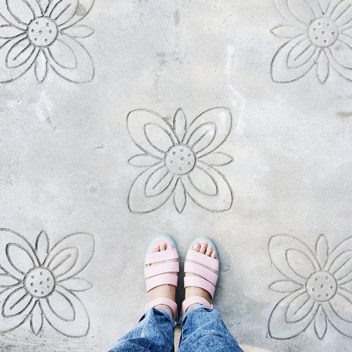 Holiyaaaaaay!! Sandals from @inhershoes_bdg via @berrybenkashop #clozetteID #pastel
