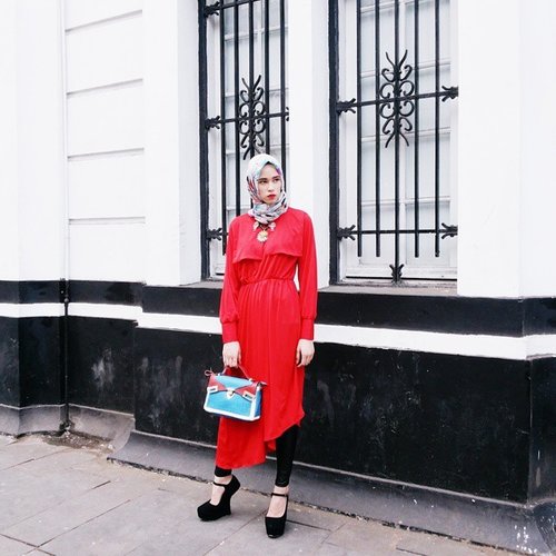 Another #stylingproject for @hijabenka featuring @hegewollan :) #streetstyle #clozetteid