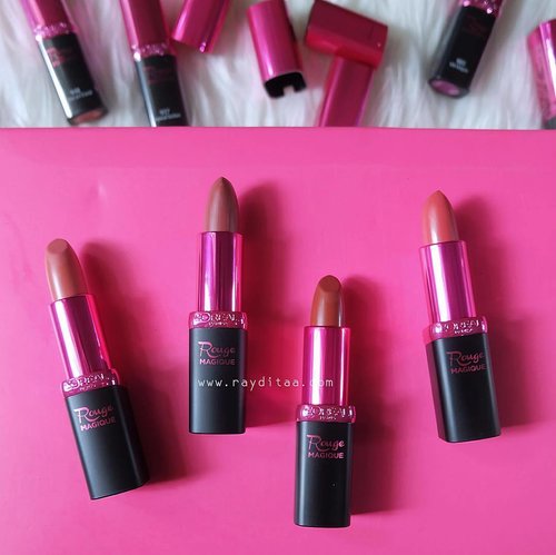 My Lips But Better series dari  @getthelookid Rouge Magique lipstick matte. Lipstick ini sendiri punya 15 shade yg super kece and yeap gue udah swatch semua shade nya di bibir gue LOL! penasaran? link nya ada di bio yes~ 💋 #MyMagiqueLook #GetTheMagique #BloggerPerempuan