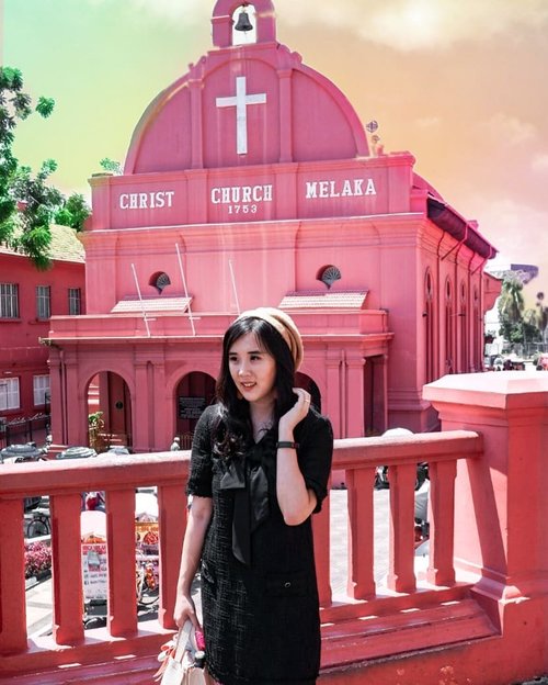My favorite place at Melaka.The pink church 💗💗💗..Check out myculinarydiary.com for more awesome posts!#sisytravelingdiary #tapfordetails #melaka #pinkchurch #church #malacca #malaysia ......#ootd #photooftheday #beautifuldestinations #lookbook  #korea  #holland #wisata #travel #igtravel #travelgram #buzzfeed #europe #holiday  #clozetteid #paris #makeup  #photography #photooftheday #beautifuldestinations
