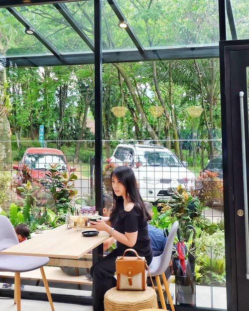NEW BLOG POST : POPOLO COFFEE.Link is on my bio.Taking a sip of cute matcha latte in this beautiful glass house at @popolocoffeeOOTD spots are listed in my review as well. .More info on myculinarydiarycom.wordpress.com or just click the link on my bio 😊#sisytravelingdiary........#clozetteid#fashion#coffee#masfotokopi#mbakfotokopi#proudofyourlocalcoffee#coffeegeek#coffeecrawler#coffeeaddict#coffeover#coffeedaily#baristadaily#instacoffee#goodcoffee#caffeinedaily#hapoyboringlife#vsco#vscocoffee#handsinframe#thetrendybarista#coffeesesh#coffeeporn#coffee_inst#instadaily#alternativebrewing#explorecoffee#dailycortado#anakkopi#hobikopi