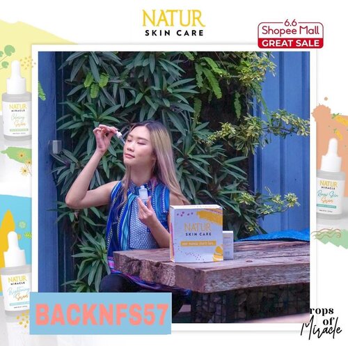 Sudah 20thn @backtonatur ada untuk kita dan Amanda happy banget dpt “Box Of Miracle” dari ka @joviadhiguna 🥰 yang isinyaa produk TerBaru dari NATUR Skin Care. Tentunya sudah amanda pakai dong selama seminggu ini 😊.Jadi ada 3 seri serum: > Renew Skin> Calming > BrighteningYang amanda pakai itu yang brightening. Terbuat dari bahan alami, tanpa alkohol, mengandung sour lime dan vit C jadi bisa ngontrol miyak berlebih plus bkin kulit jadi cerah👌🏻Dapatkan EXTRA DISC 20% dengan pakai kode BACKNFS57 di Shopee !!! Ada GIVEAWAY di ignya @backtonatur Berhadiah Box of Miracle dari ka Jovi!!! Cusss💋....#NATURSkinCare#DropsofMiracle#MiracleStartsHere#BloggerSurabaya#BeautybloggerSurabaya#Clozetteid