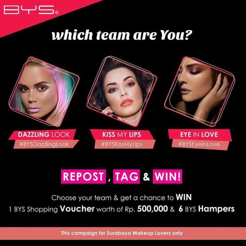 Surabaya!! Let's join these~
I'm on #bysdazzlinglook #bysdazzlingpink 💋
Which team are u?? Excited all over me and can't wait for it
•
•
•
#clozetteid #cotd #lykeambassador #beautynesiamember