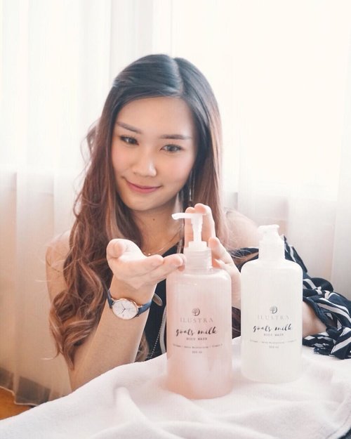 Different from other liquid goat soap Results directly can be seen after the 1st used✨. Not just Smooth yet moisturize,the scents also really good! I already finished the pink bottle and now using the original one (white). Personally, i recommend this especially if you have dry skin like me 💦#abellreview #clozetteid #cotd