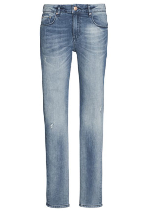 Clothing at Tesco | F&F Rip and Repair Mid Wash Skinny Jeans > jeans > New In  > Women