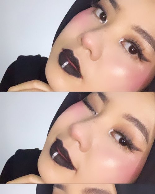 Grudge makeup look inspired by @tasyafarasya hehe #clozetteid #beautyenthusiast  #beautybloggerindonesia #grudgemakeup