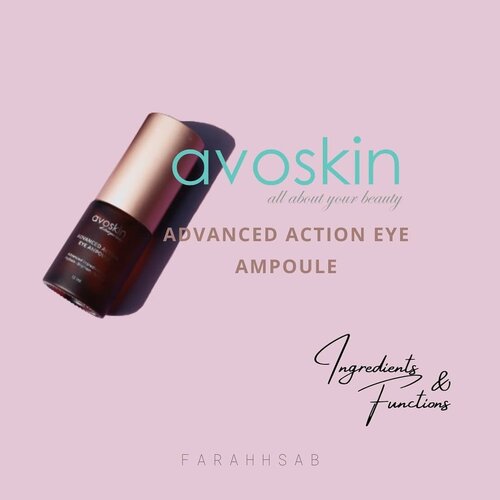 Hello beauties! 🤍My review post about Avoskin Advanced Action Eye Ampoule is out! ☺I've been using this for about 2 to 3 weeks. See my results of using this eye ampoule at www.farahsab.com 🤗@avoskinbeauty @beautiesquad #TheYouthfulEyes #beautiesquadxavoskin #beautiesquadreview